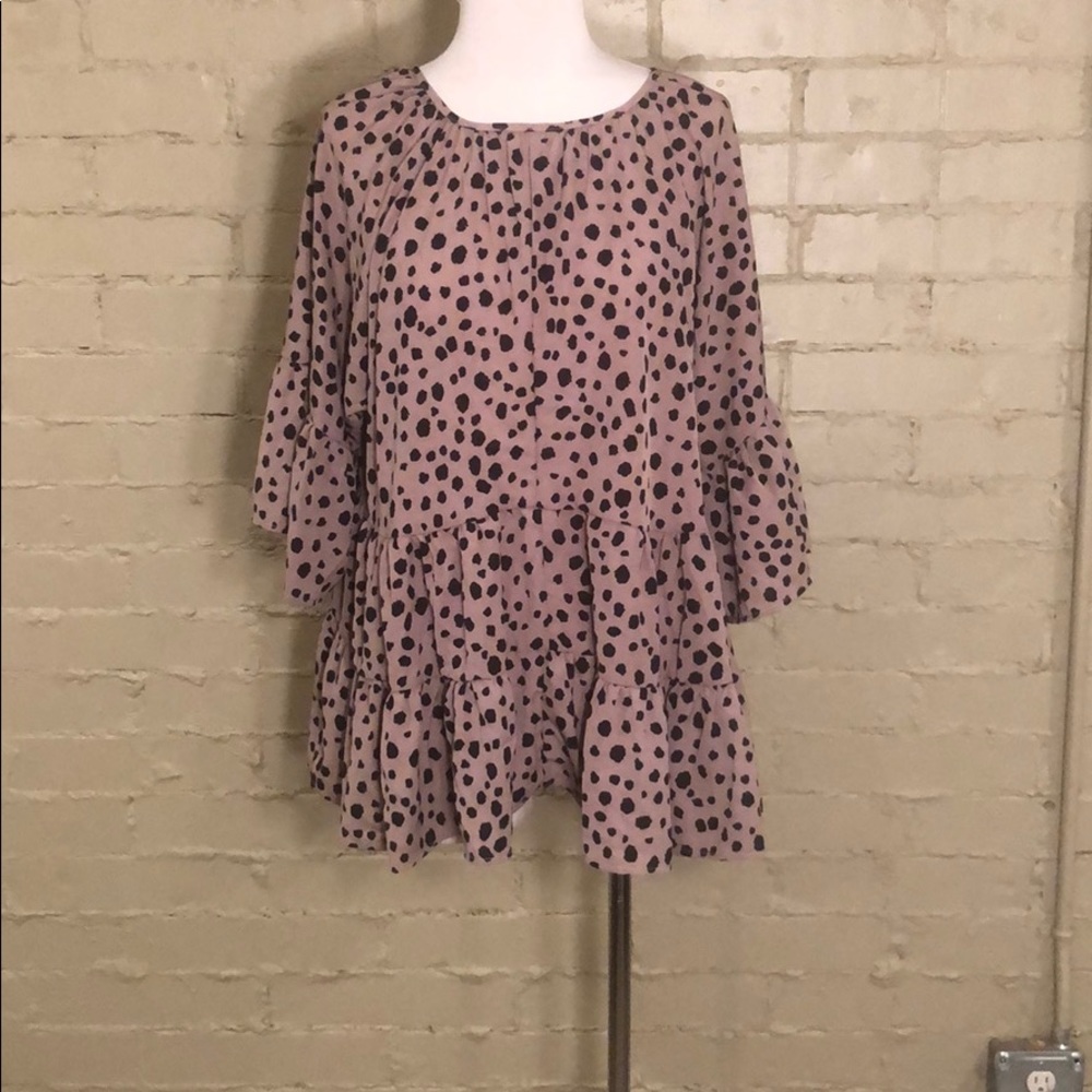 Shein Babydoll Leopard Blouse :XL